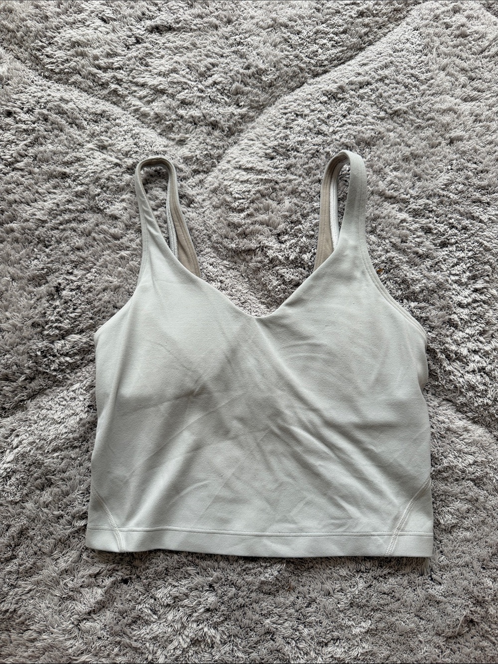 lululemon athletica Light Ice Blue Supportive Crop Sports Bra
